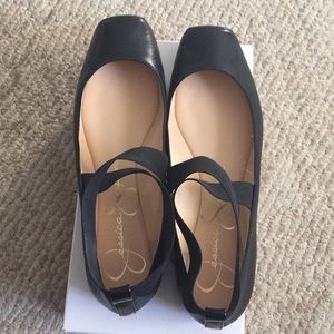 Jessica Simpson Mandalaye Black Ballet Flat